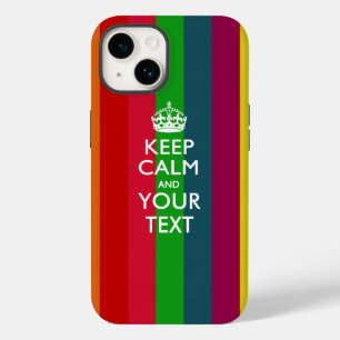 お好きなテキストでKEEP CALM ANDオリジナルデザイン Case-Mate iPhone 14ケース
