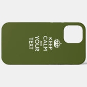 お好きなテキストでKEEP CALM AND ~をパーソナライズ Case-Mate iPhoneケース (裏面 (横))