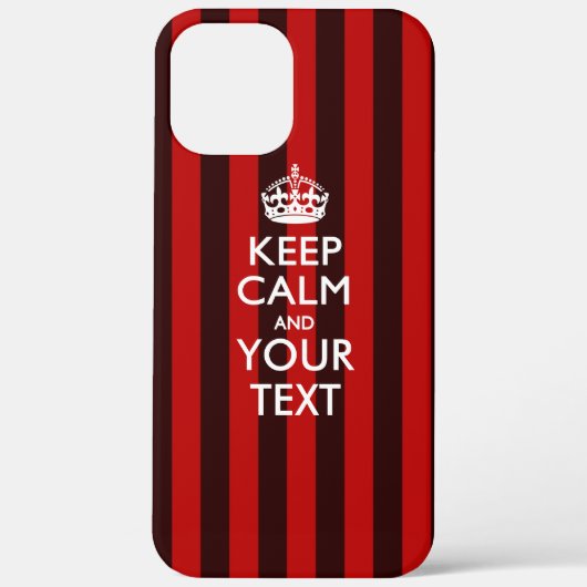 お好きなテキストでKEEP CALM AND 〜をパーソナライズ Case-Mate iPhoneケース (裏面)