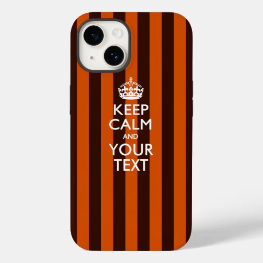 お好きなテキストでKEEP CALM AND ~ Case-Mate iPhoneケース (裏面)