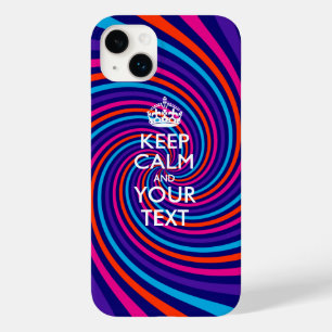 お好きなテキストでKEEP CALM AND ~ Case-Mate iPhone 14 PLUSケース