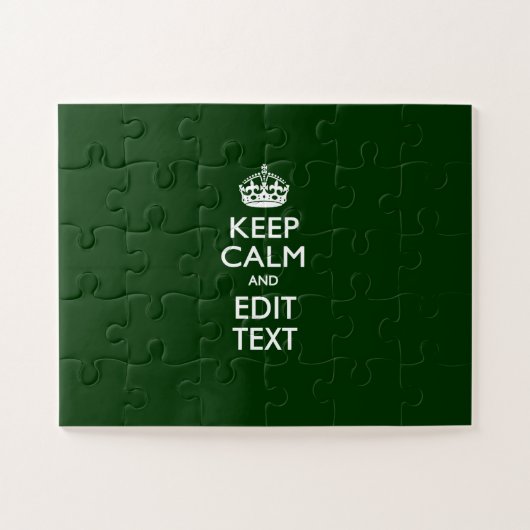 お好きなテキストを入力できるKEEP CALMギフト ジグソーパズル (横)