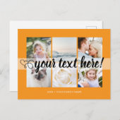 お好きなテキスト6枚の写真コラージュユニバーサル ポストカード (正面/裏面)