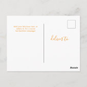 お好きなテキスト6枚の写真コラージュユニバーサル ポストカード (裏面)