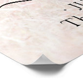 お好きなテーマのブライダルシャワーの写真テキストオーバーレイ歓迎 ポスター (角)