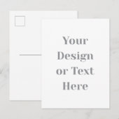 お好きなデザインやテキストをカスタマイズ！オリジナルギフト インビテーションポストカード (正面/裏面)