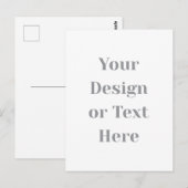 お好きなデザインやテキストをカスタマイズ!オリジナルギフト ポストカード (正面/裏面)