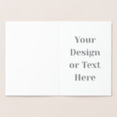 お好きなデザインやテキストをカスタマイズ！オリジナルギフト 箔カード (内部)