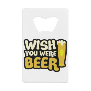 お好きなビール クレジットカード栓抜き
