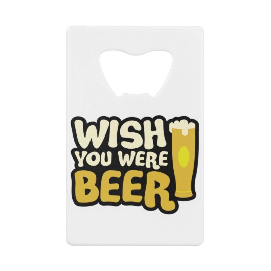 お好きなビール クレジットカード栓抜き (正面)