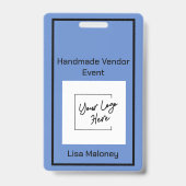 お好きな写真をカスタマイズ！ハンドメイド・クラフター向けイベントバッジ バッジ (表面)