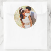 お好きな写真を追加 クラシックな丸型ステッカー ラウンドシール (バッグ)