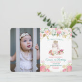 お好きな年齢 - サム・バニー誕生日写真招待状 招待状 (スタンド正面)