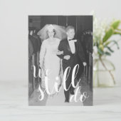 お好きな年 - 結婚記念日 & 写真 まだ撮ってるんです 招待状 (スタンド正面)