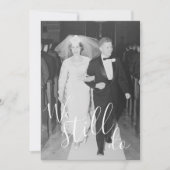 お好きな年 - 結婚記念日 & 写真 まだ撮ってる 招待状 (正面)