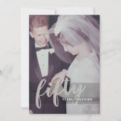 お好きな年 - 結婚50周年 & 写真 招待状 (正面)