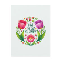 お好きな日を過ごす – フローラはがき