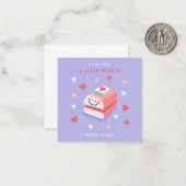 お好きな穴開けスクエアカード ノートカード (正面/裏面インサイチュ)