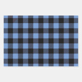 お好きな色にカスタマイズできるバイカラー・バッファロープレイド ラッピングペーパーシート (正面3)