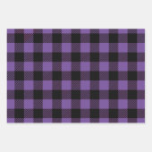 お好きな色にカスタマイズできるバイカラー・バッファロープレイド ラッピングペーパーシート (正面)