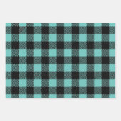 お好きな色にカスタマイズできるバイカラー・バッファロープレイド ラッピングペーパーシート (正面3)