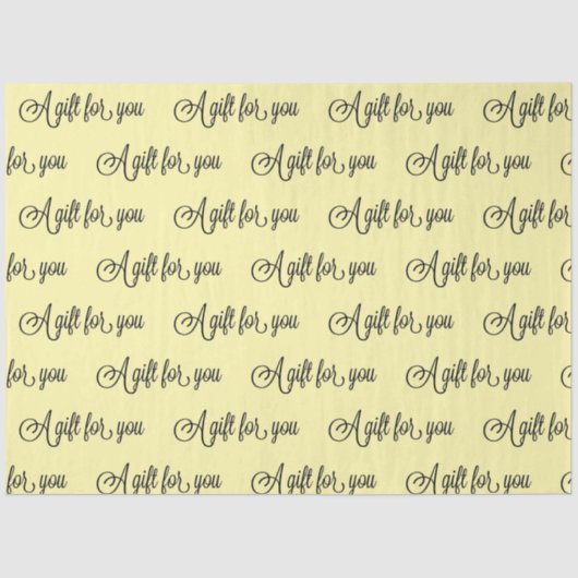 お好きな色のファンシーカリグラフィーギフト 薄葉紙 (正面)