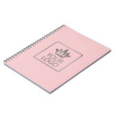 お好きな色の背景にロゴを載せる ノートブック (左側)