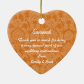 お好きな色の花嫁ギフト セラミックオーナメント (裏面)