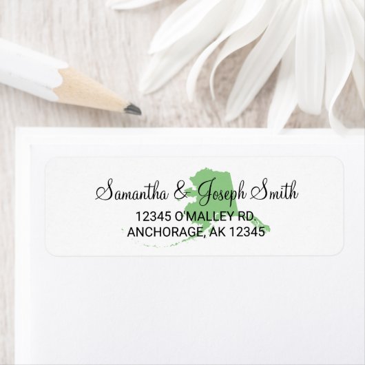 お好きな色を選んでアルaskaの形をデザイン ラベル (インサイチュ)