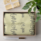 お好きな色を オシャレなカリグラフィー ギフト 薄葉紙 (ギフト)