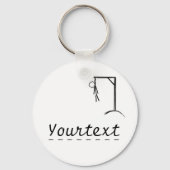 お好きな言葉でカスタマイズ可能なハンガー キーホルダー (正面)