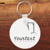 お好きな言葉でカスタマイズ可能なハンガー キーホルダー (正面)