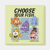 お好きな魚を選んでください 面白い魚 マグネット (正面)