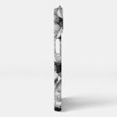 お好きな黒白写真のパターンのモノグラムをカスタマイズ iPhoneケース (右側面)