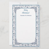 お好みに合わせてホワイトシルバークリスマス 便箋 (正面)