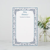 お好みに合わせてホワイトシルバークリスマス 便箋 (スタンド正面)