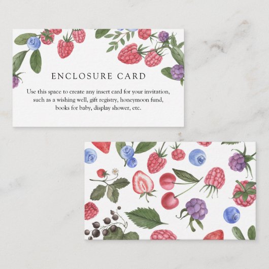 お好みのアレンジ自在な封入カード エンクロージャーカード (正面/裏面)