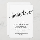 お好みのカラーベビーラブシャワー 招待状 (正面/裏面)