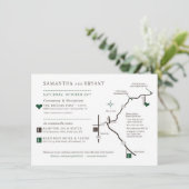 お好みの地図デザイン - サマンサ様用 エンクロージャーカード (スタンド正面)