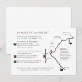 お好みの地図デザイン - サマンサ様用 エンクロージャーカード (正面/裏面)