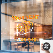 お好みカスタマイズな寿司バーネオフェイクン ウィンドウサイン (カフェ窓)