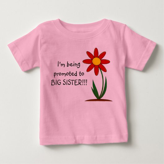 お姉さんおめでとうロンパース ベビーTシャツ (正面)