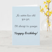 お姉さんお兄さん誕生日おめでとう ユーモア 面白い カード (黄色い花)