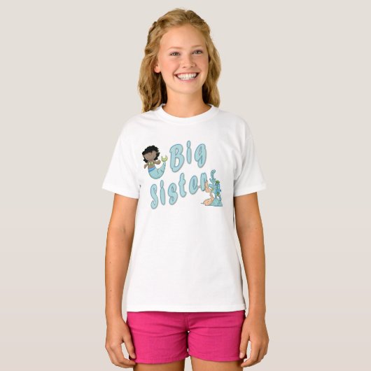 お姉さんかわいい人魚カラー Tシャツ (正面フル)