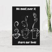 お姉さんとのコーヒ**&シスター**お姉さんの誕生日 カード (正面)