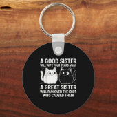 お姉さんなら涙を拭おもしろいく キーホルダー (正面)