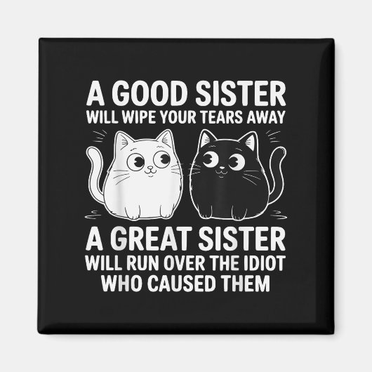 お姉さんなら涙を拭おもしろいく マグネット (正面)