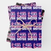 お姉さんになる – ピンクの妖精のハート ラッピングペーパーシート (インサイチュ)