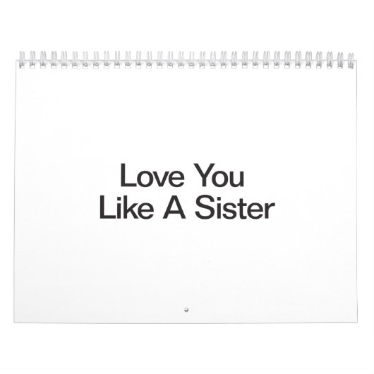 お姉さんのように愛しなさい カレンダー (カバー)