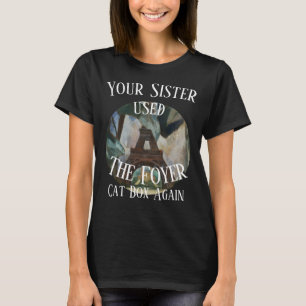 お姉さんはまたホワイエ猫の箱を使った Tシャツ